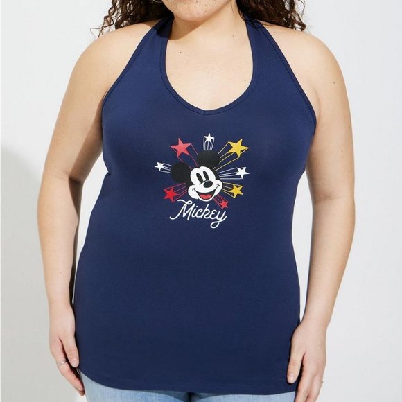 ❤️NWT VINTAGE TORRIID TEE - MICKEY MOUSE FOXY HALTER DISNEY AMERICANA  PLUS SIZE - Picture 13 of 16